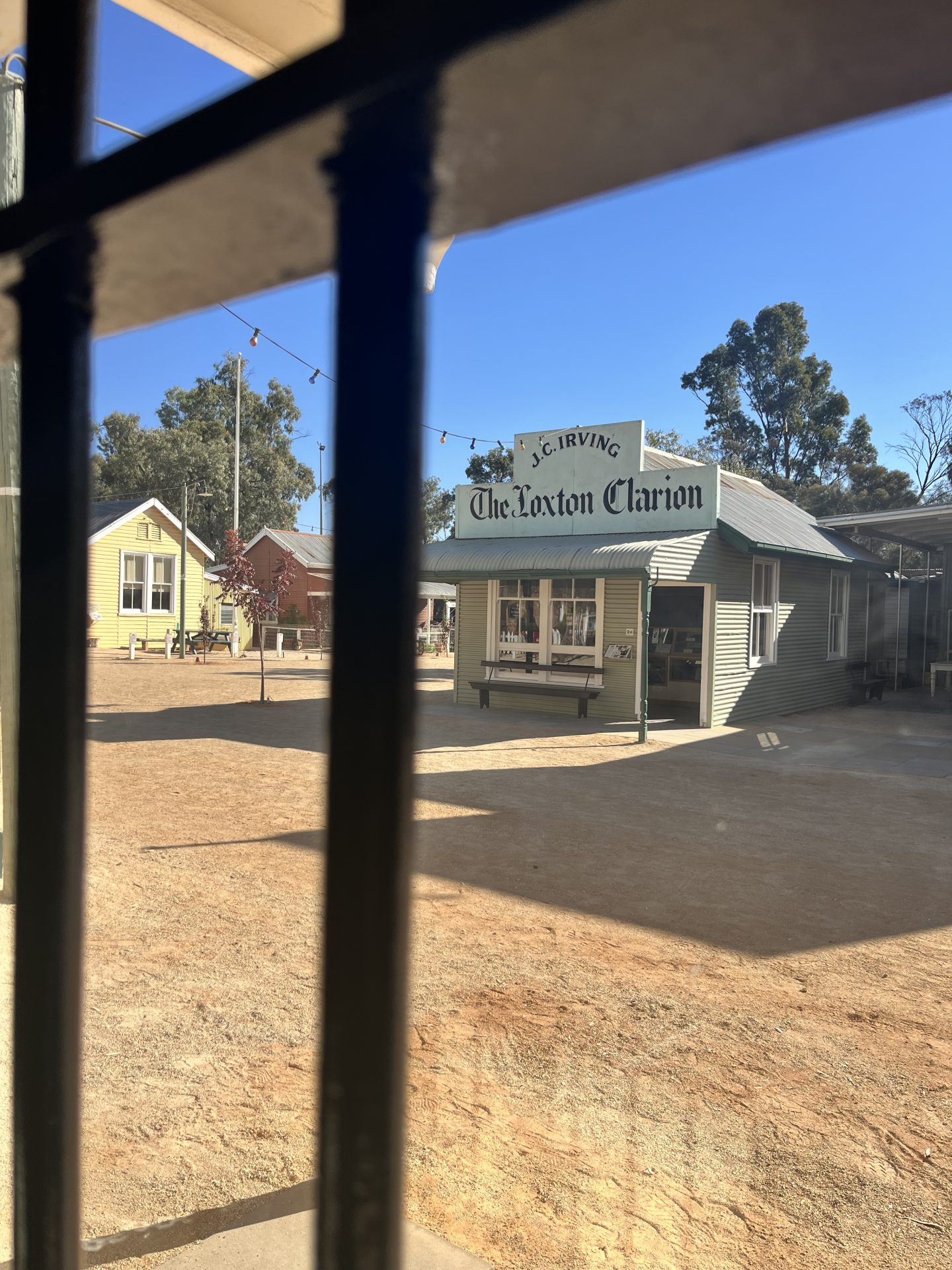 Photo taken from within the Loxton Historical Village on a typically beautiful day. 
